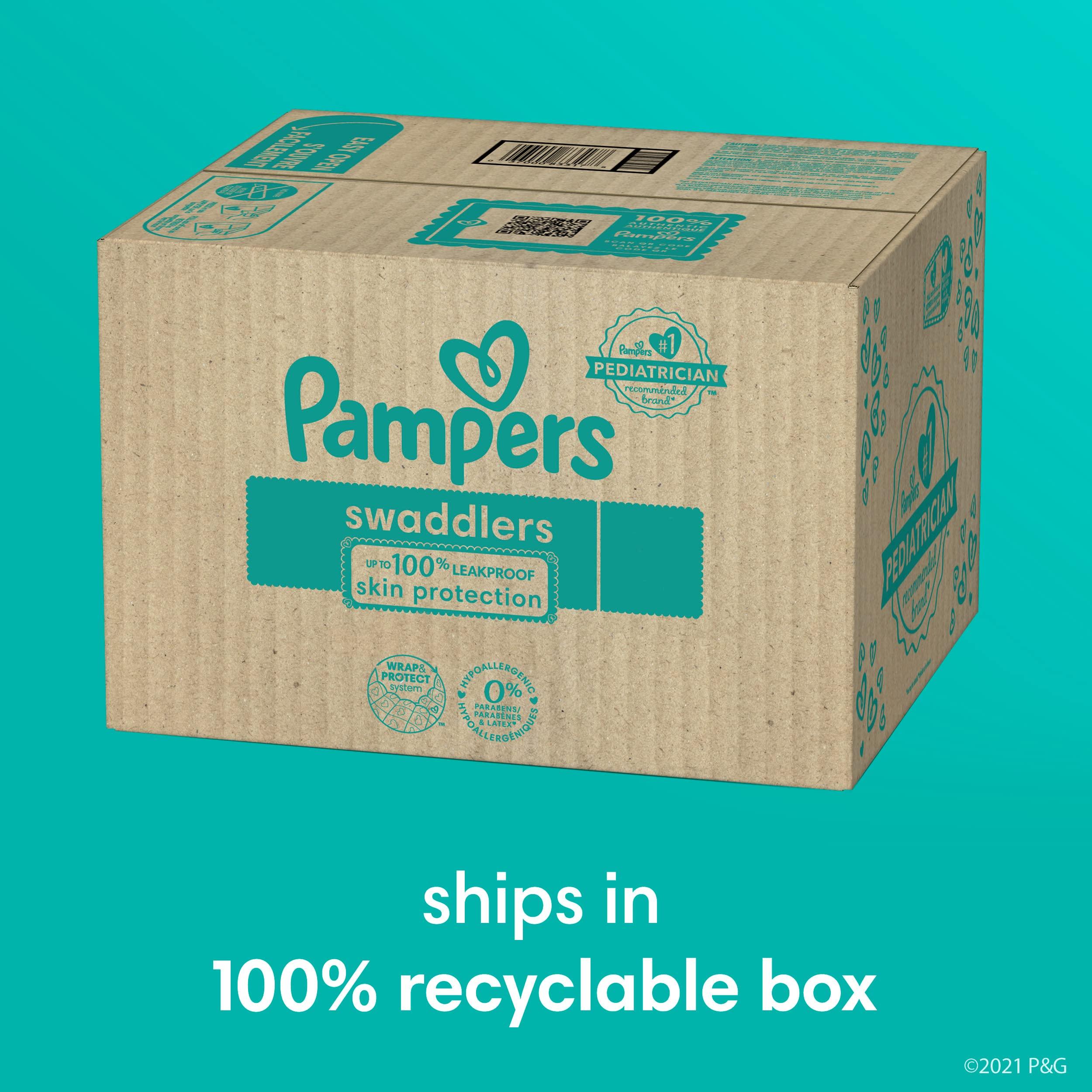 Pampers Pampers Baby Diapers - Swaddlers - Size 0, 140 Count, Ultra Absorbent Disposable Newborn Diaper