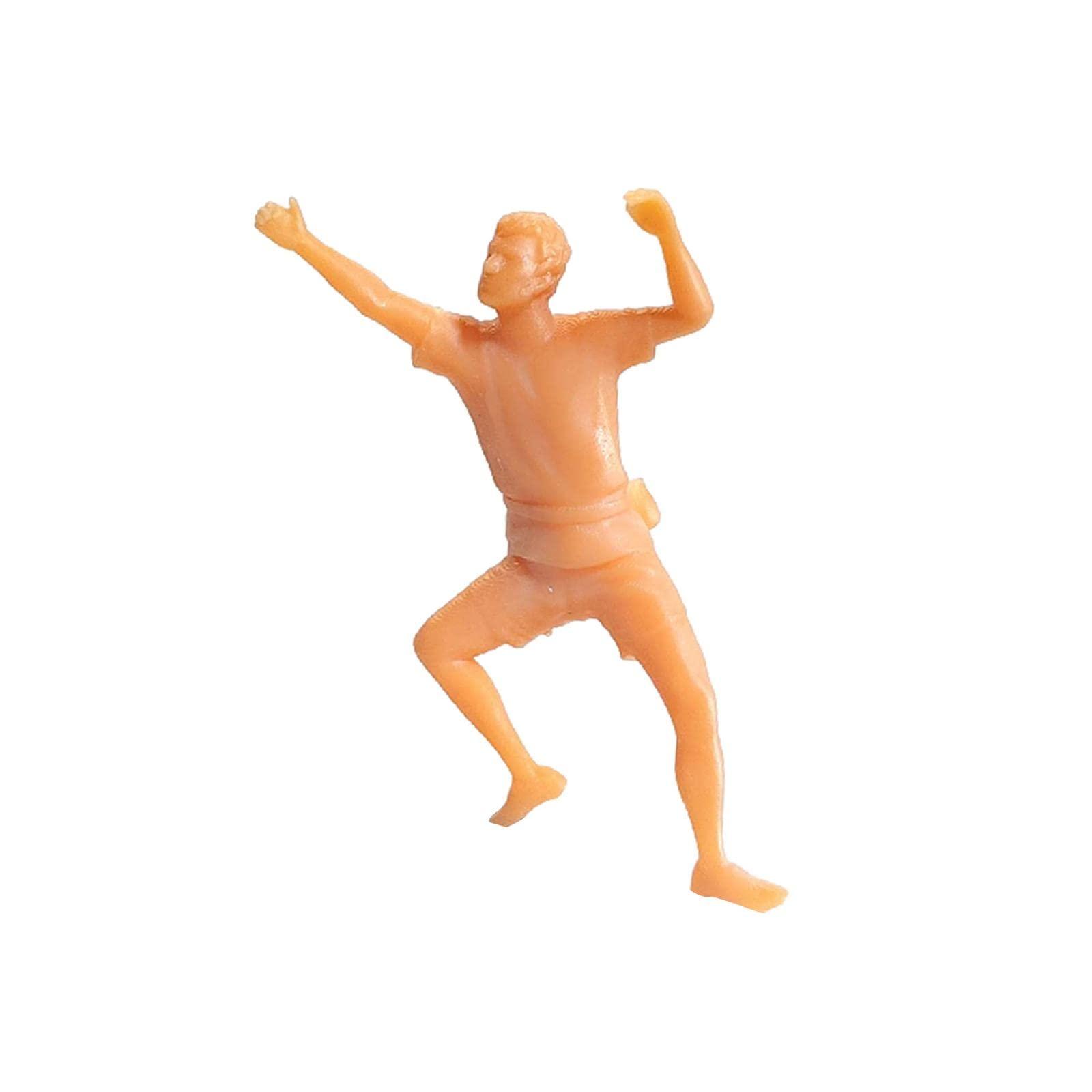 Menolana 1/64 Rock Climbing Figures, Tiny People Sand Table Photo Props Dioramas Layout Desktop Ornament Model Figurines Hand Painted Model Ornaments, Style A