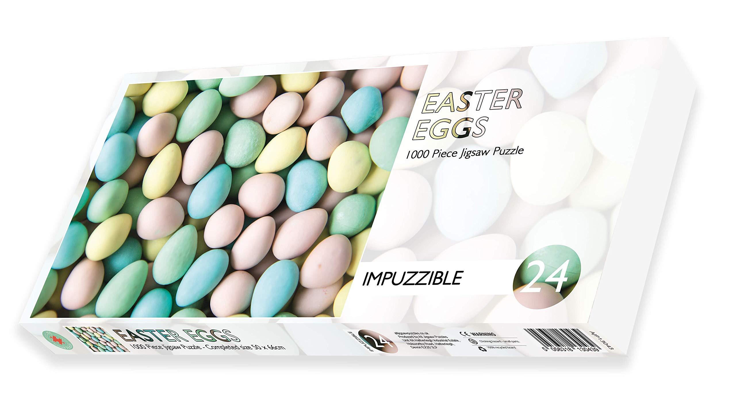 All Jigsaw Puzzles Jigsaw Puzzles for Adults 1000 Pieces Jigsaw Puzzles - Impuzzibles Easter Eggs - 1000 Piece Hardest Jigsaw Puzzle - 66 X 50cm - Hard Jigsaw Puzzle for Adults