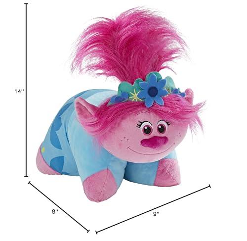 Pillow Pets Pillow Pets DreamWorks Poppy Stuffed Animal Trolls World Tour Plush Toy, 1 Count (Pack of 1) Pink