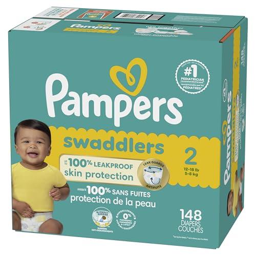 Pampers Pampers Baby Diapers - Swaddlers - Size 2, 148 Count, Ultra Absorbent Disposable Infant Diaper