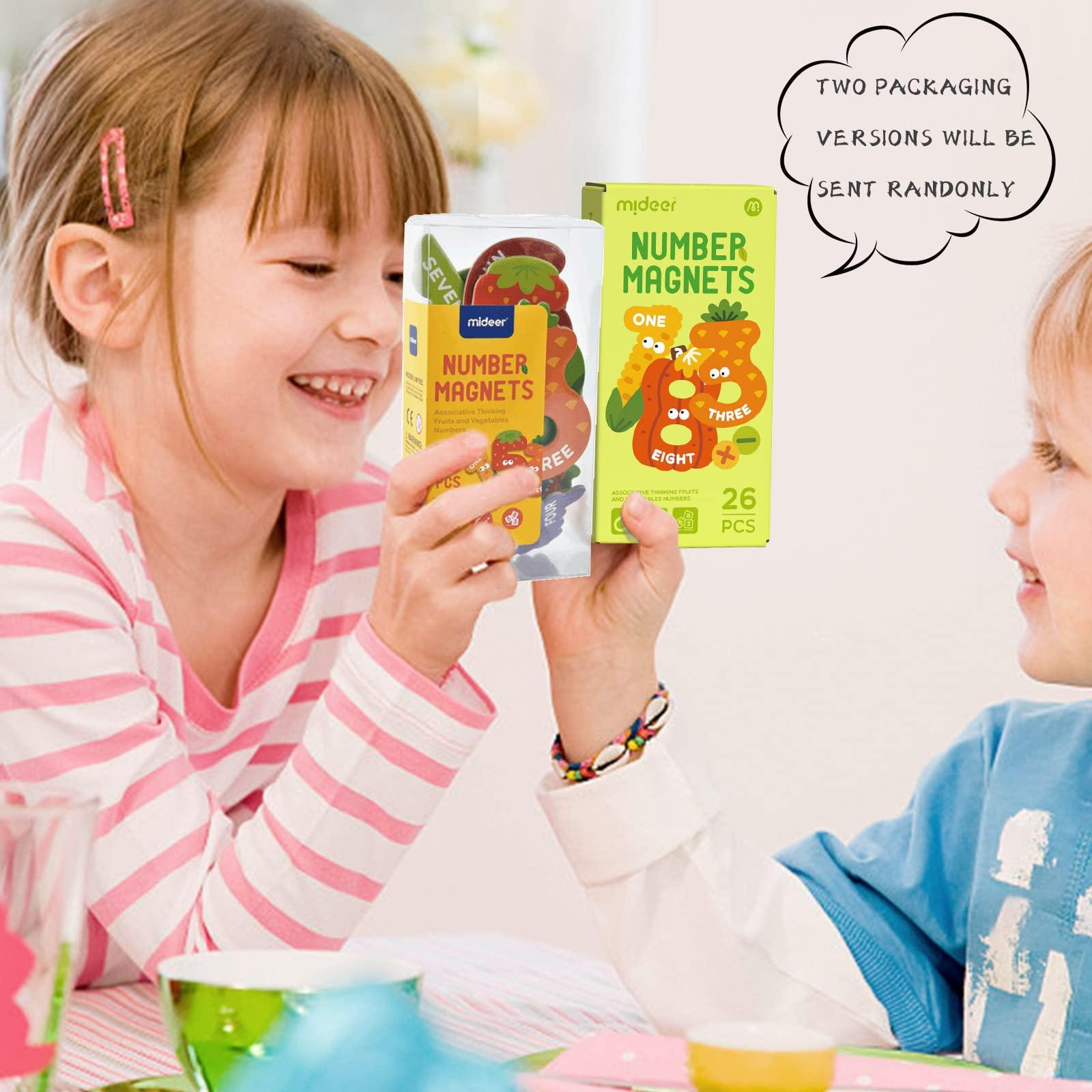 MiDeer Mideer Magnetic Letters Numbers, Preschool Learning & Educational Toys for 3 Year Old, Jumbo Fridge Alphabet Magnets for Kids, ABC Magnets Refrigerator Magnets Toys for Toddlers