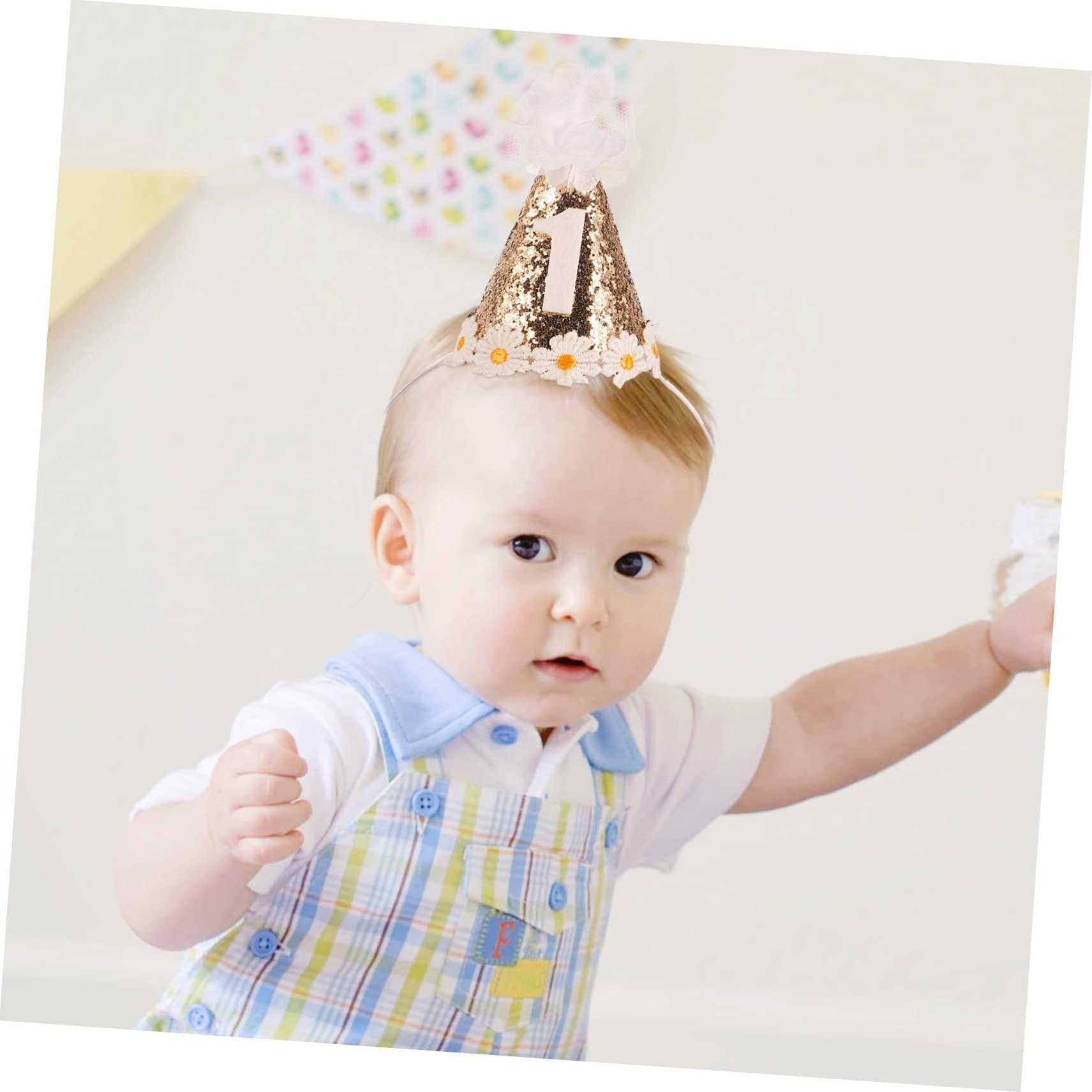 FAVOMOTO Birthday Cone Hat First Birthday Crown Birthday Party Glitter Birthday Party Hats Birthday Hat Princess Hat
