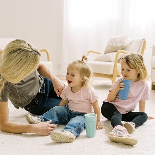 Dr. Brown's Dr. Brown's Milestones Cheers 360 Training Cup for Toddlers & Babies, Leak-Free Sippy Cup, Blue/Aqua, 10oz/300mL, 9m+, 2 Pack (Colors May Vary)