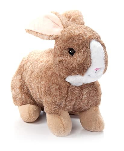 The Petting Zoo Rabbit Stuffed Animal Plushie Gifts for Kids Wild Onez Wildlife Animals Brown Bunny Plush Toy 12 inches
