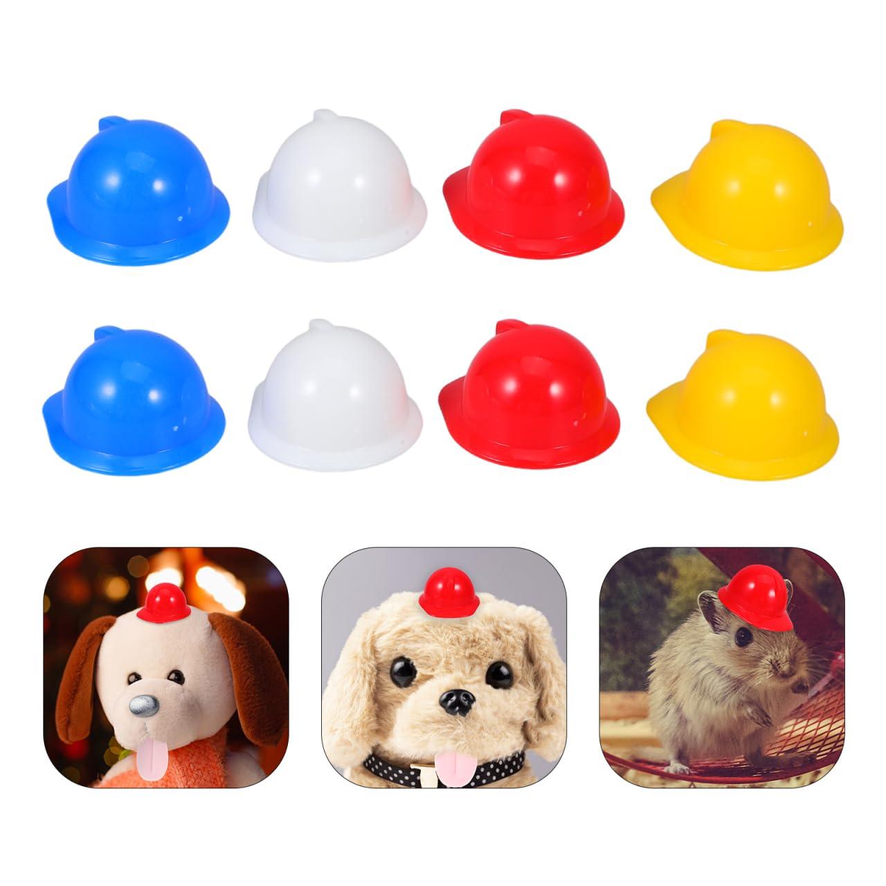 Gadpiparty Gadpiparty Party Decorations 40pcs Miniature Safety Hats - Small Animal Hard Hats, Mini Doll Costume Helmets, Tiny Construction Cake Toppers