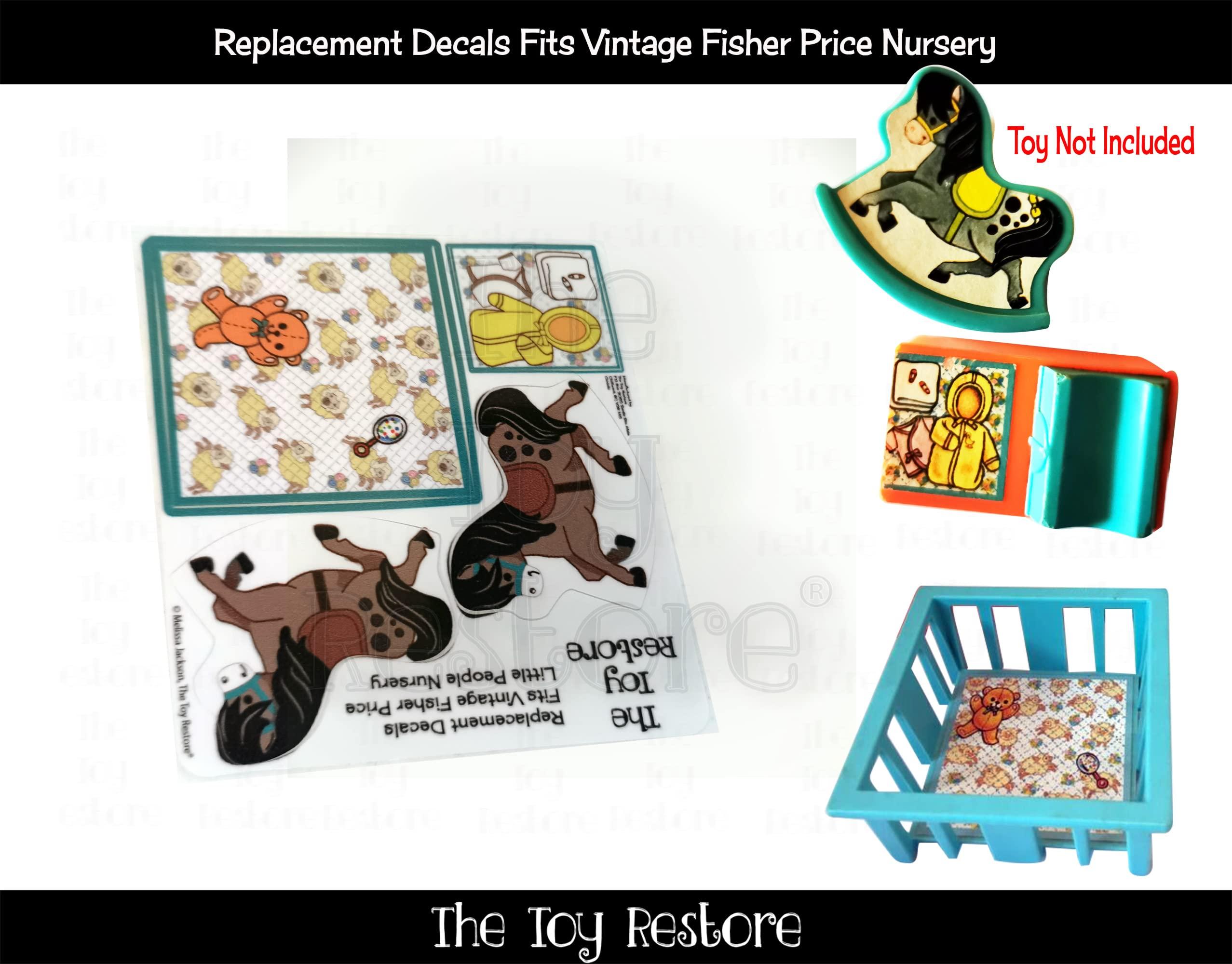 The Toy Restore The Toy Restore Replacement Stickers Fits Fisher Price Little People Nursery House
