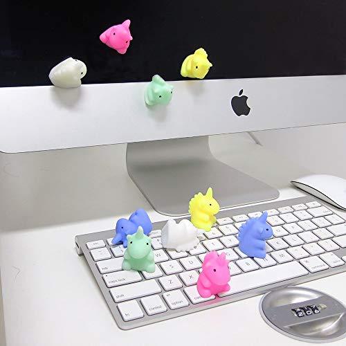 Mypre Unicorn Mochi Squishy Hand Toys Mini Mochi Squishies Squeeze Toy Birthday Party Favors for Kids Kawaii Squishys Stress Reliever, Pack of 10
