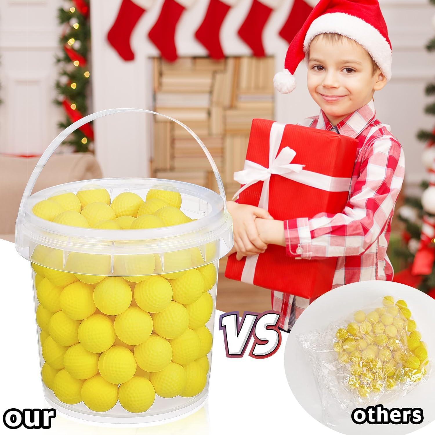 TiopLior 500 Rounds Refill Pack Balls Ammo Bulk Compatible with Nerf Rival Gun, TiopLior Yellow Foam Bullet Ball Replacement Refill Pack for Rival Blasters & Toy Blasters Gun(HIR, High-Impact Rounds)