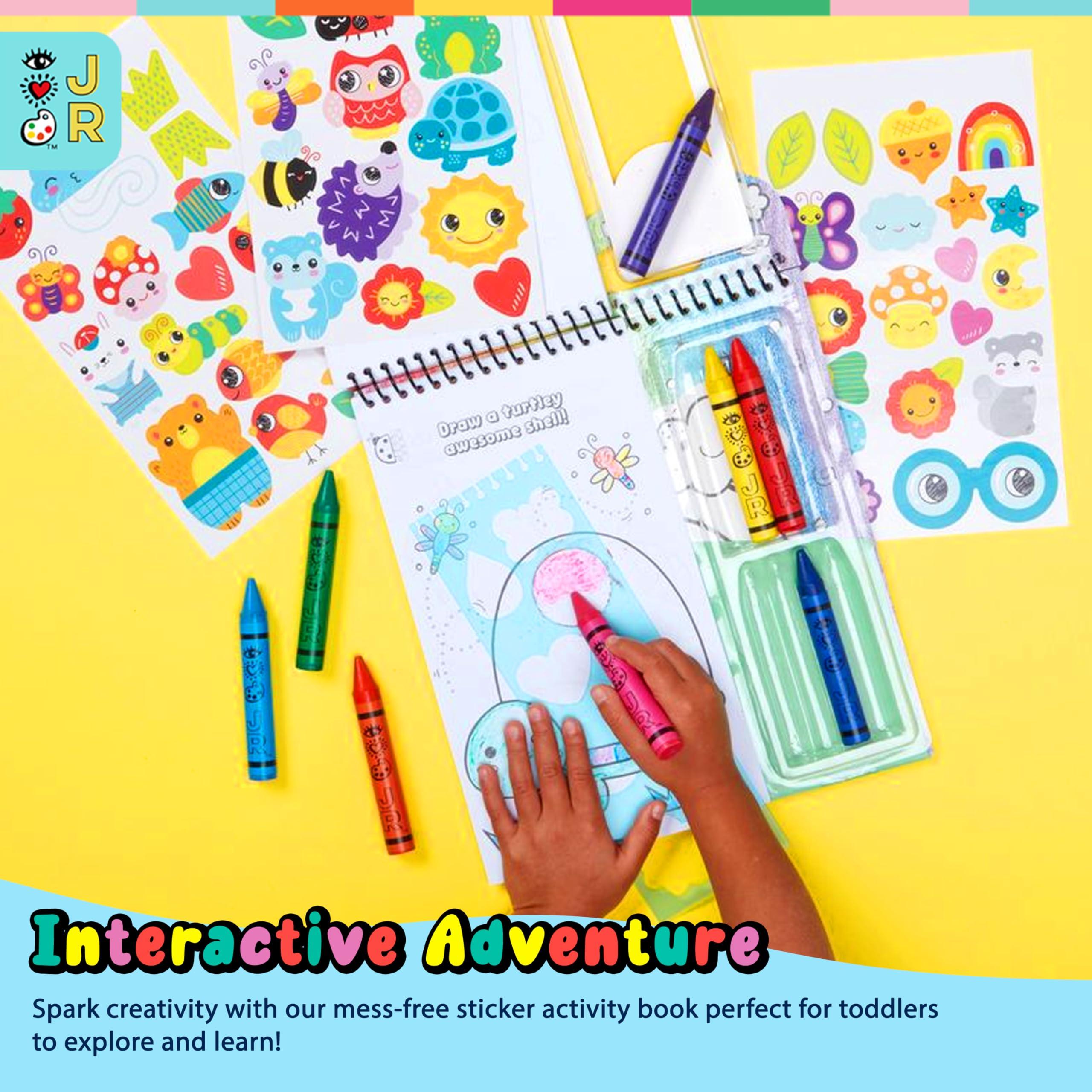 Bright Stripes Bright Stripes Travel Coloring Kit for Kids: Art On the Go Coloring Books and Crayons, Sticker Activity Book - Mess-Free Collage Fun for Ages 3+ (Art On The Go Nature)