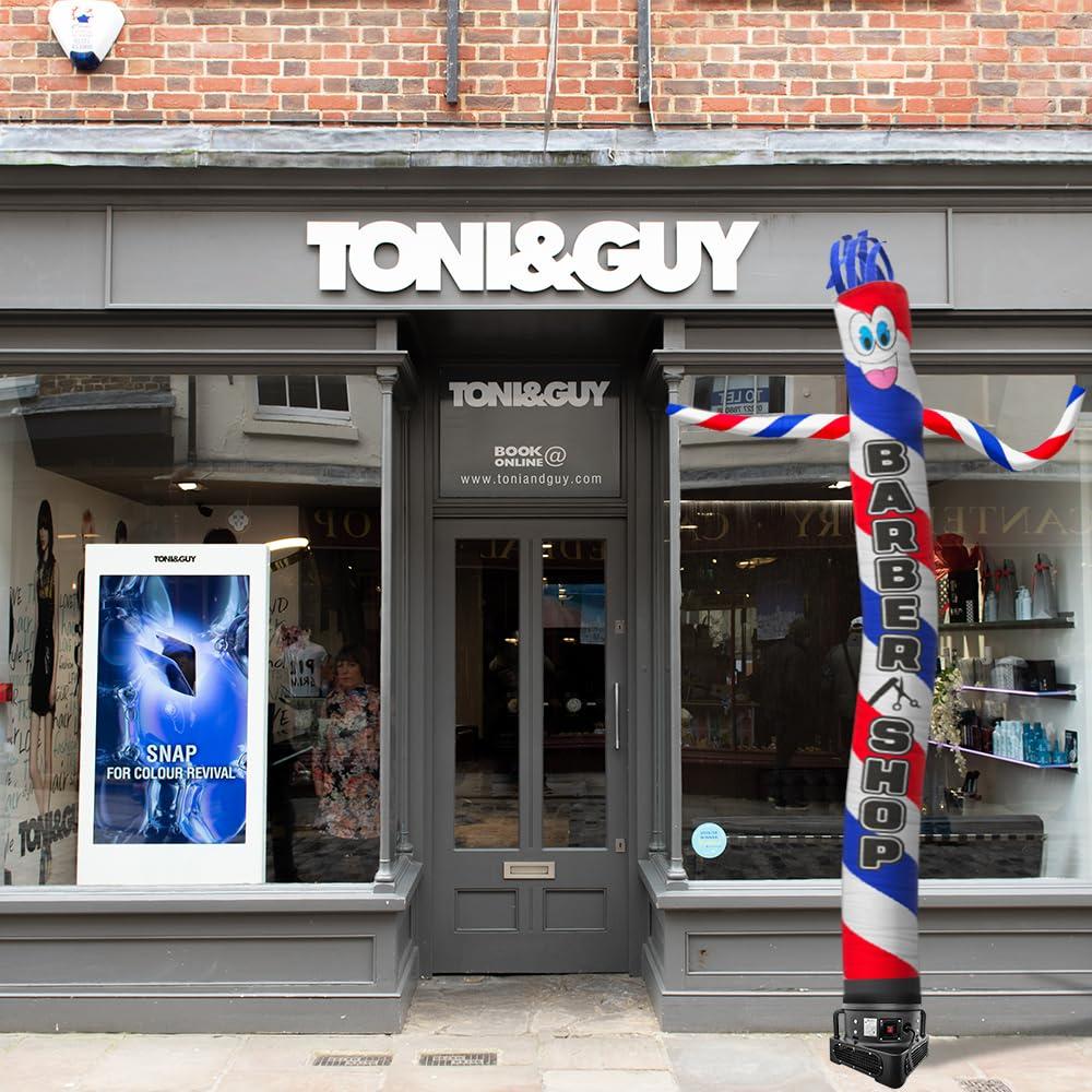 FFN Barber Shop 20 Foot Tall Inflatable Tube Man Air Powered Dancing Puppet Guy for Outdoor Advertising, Replacement Dancer Only