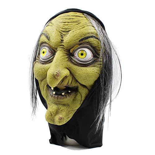 PartyHop PartyHop - Old Woman Witch Mask - Halloween Scary Horror Cosplay Costume