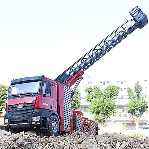 QIYHBVR QIYHBVR Remote Control Fire Truck Shoots Water RC Engineering Vehicle with Water Jet 22 Channel Fire Engine Working Sounds Lights RC Trucks for Kids