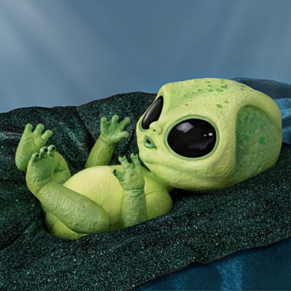 The Ashton-Drake Galleries Lumina Hand-Painted Alien Baby Doll Featuring Glow-in-The Dark Vinyl Skin
