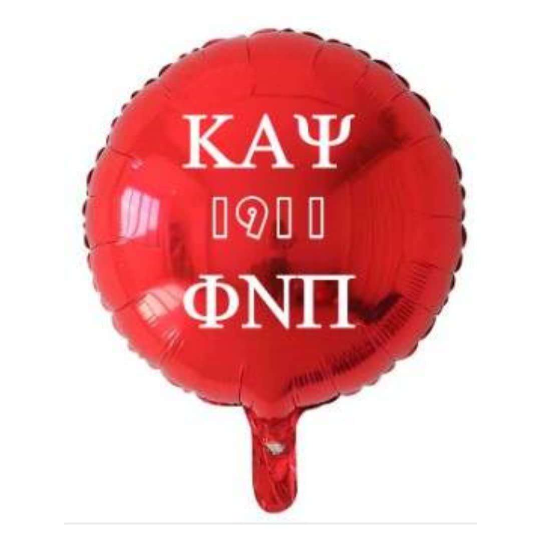 Divine Gift Accessories Kappa Alpha Psi, Nupe Mylar/Foil Balloons (10/pack), White