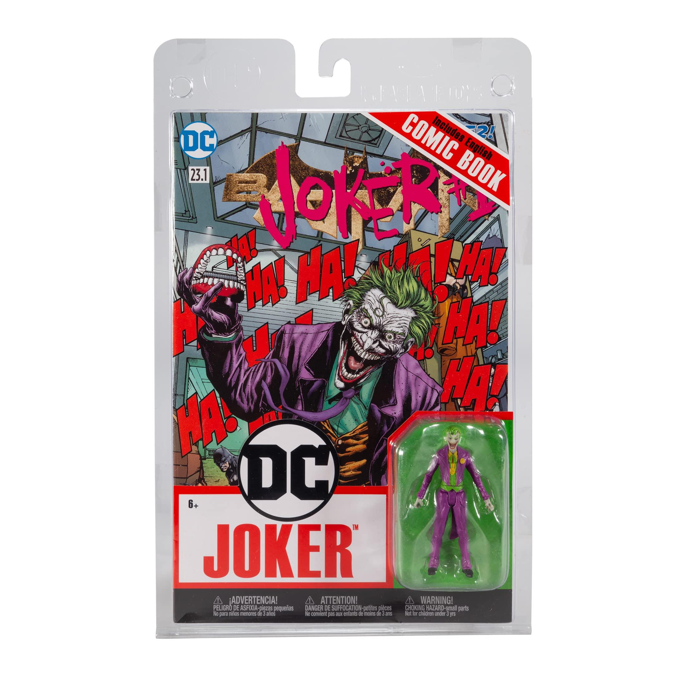 McFarlane Toys McFarlane Toys - DC Direct - 3IN Figure with Comic WV2 - Joker (DC Rebirth)