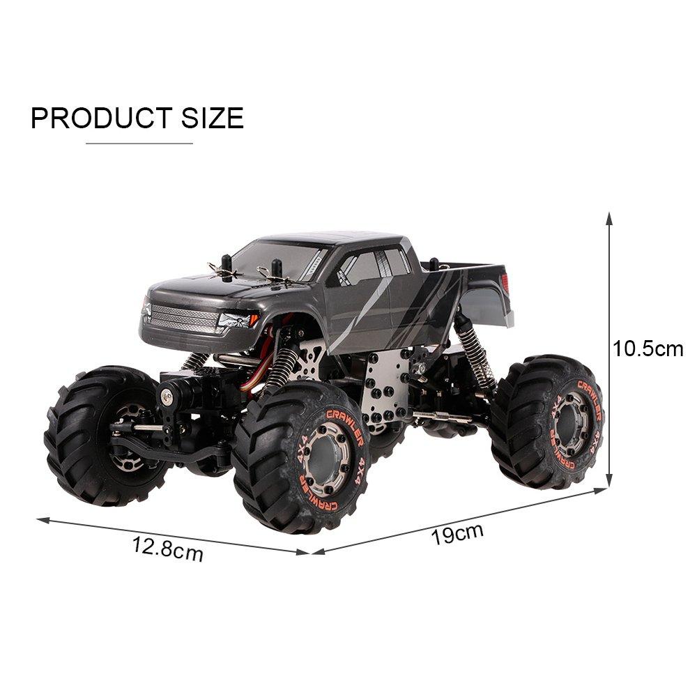 Goolsky Gooksky HBX 2098B RC Car 1/24 2.4GHz 4WD 4WS Devastator Rock Crawler RTR with Double Servo Off-Road Car