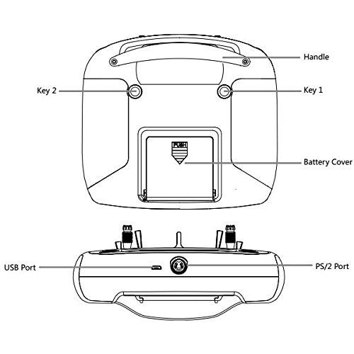 Xiangtat Xiangtat Flysky FS-I6S 10ch 2.4G AFHDS 2A RC Transmitter Control w/FS-iA6B Receiver for RC Drone Quadcopter