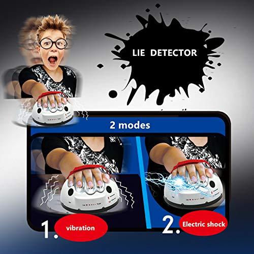 JULAN JULAN Upgrade Micro Electric Shocking Lie Detector, Tricky Novelty Game Interesting Polygraph Test Truth Or Dare Game for Party Analyzer Consoles Gifts
