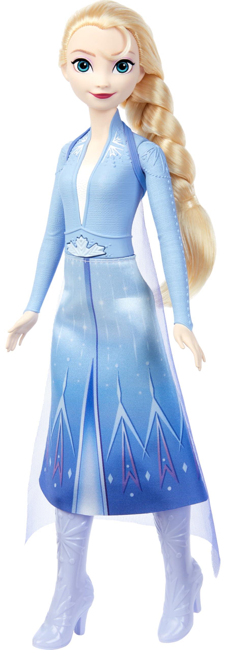Mattel Mattel Disney Frozen Toys, Elsa Singing Adventure Fashion Doll in Signature Clothing, Sings Into the Unknown from Disney's Frozen 2 Movie