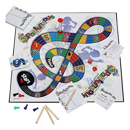 Spontuneous Spontuneous - The Song Game - Sing It or Shout It - Talent NOT Required - Family Party Board Game…