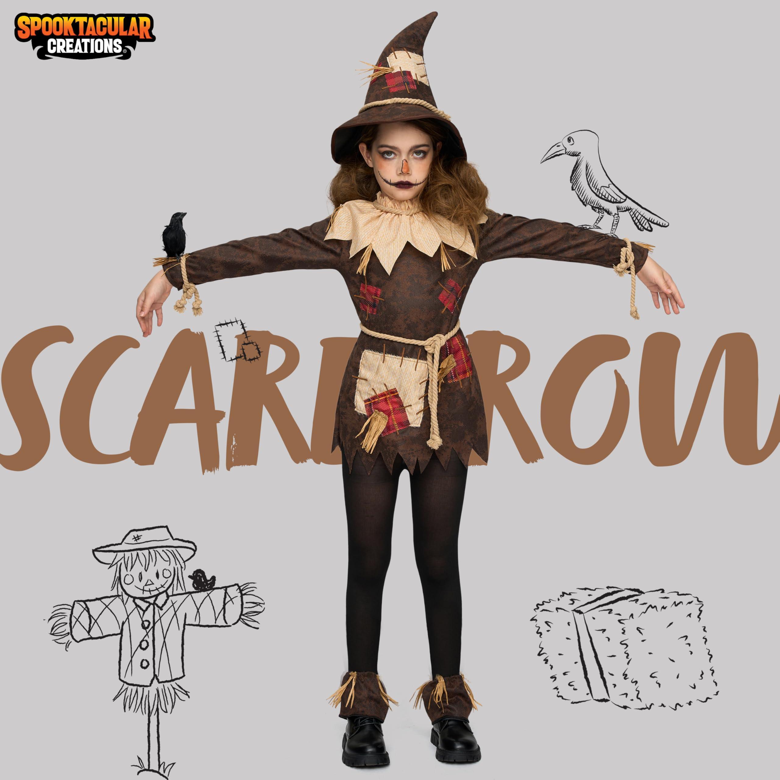 Spooktacular Creations Spooktacular Creations Scary Scarecrow Costume for Girls, Halloween Costume for Kids, Creepy Scarecrow Costume for Girls