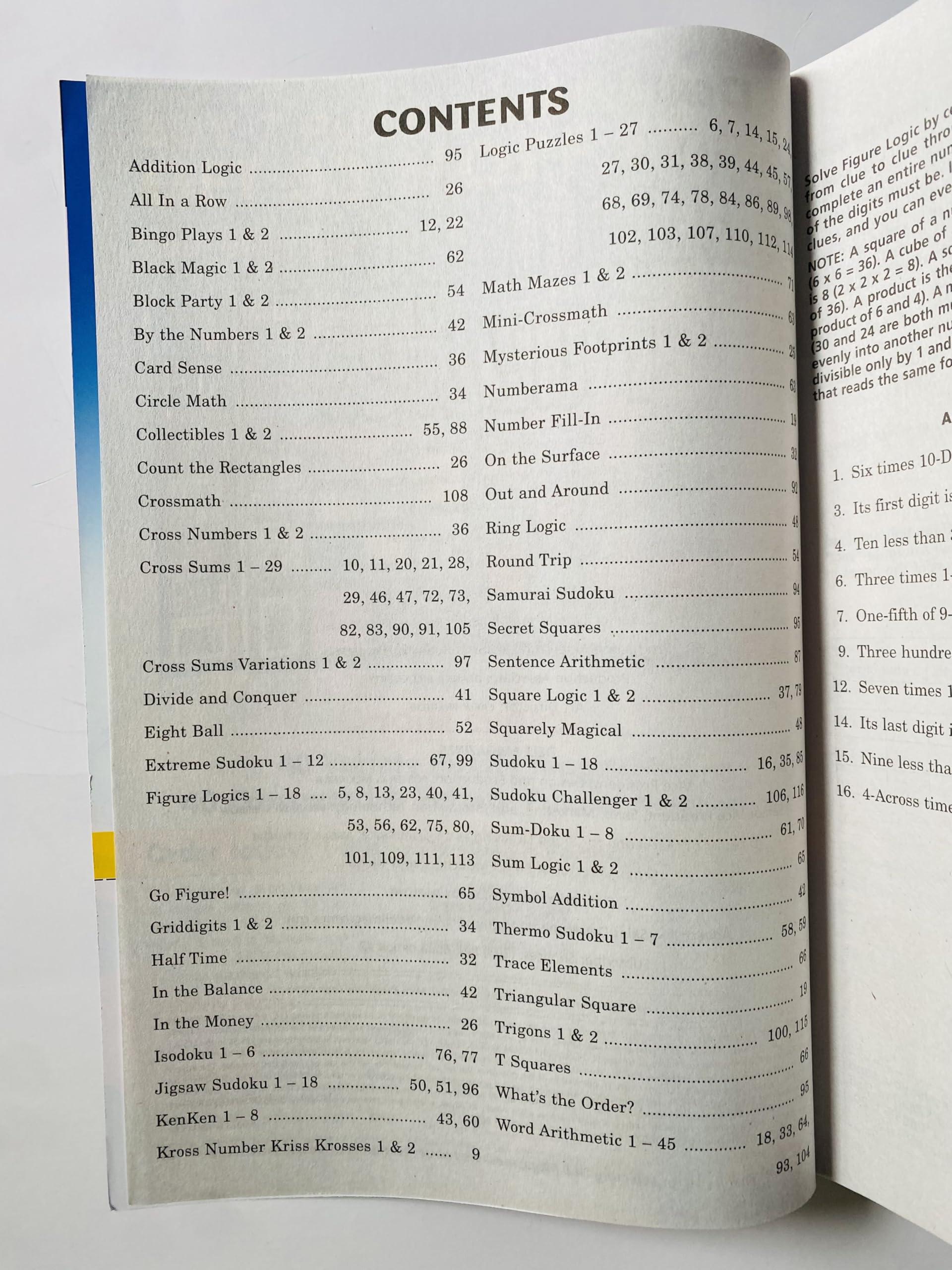 Penny Press Lot of 2 Dell Penny Press Math and Logic Problems Puzzles Volumes 179 and 180