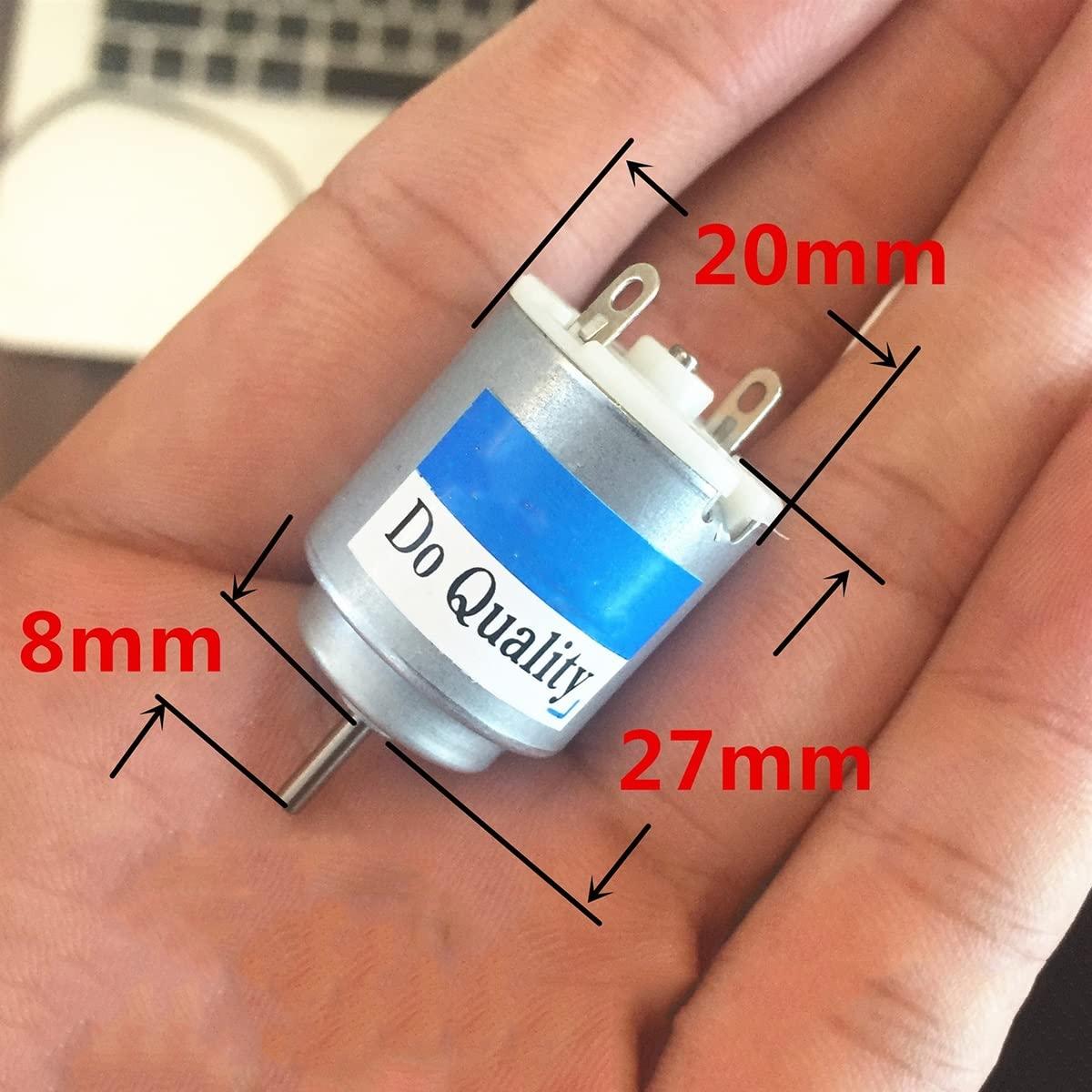 RFNYC Engine Model 4.5v Dc Small 1.5v Dc Motor, 140 Toy Micro Dc Wheel Motor, Skill Toys R140 Round Motor Hobby DIY Motors