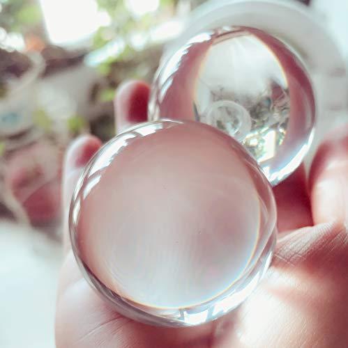 DSJUGGLING DSJUGGLING 2.16" Clear Acrylic Contact Juggling Ball, Dia. 55mm Transparent Acrylic Ball for Small Hands