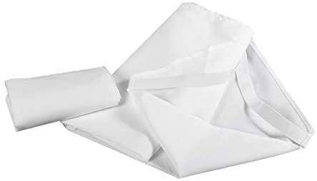 Crown Bedding Daycare Cot Sheets for Toddler and Preschool - Daycare/Pre-School Cot Sheet - Corner Elastic Loops - Cot Bed Fitted Sheet - Polycotton Surface Pack of 6 - (22" W X 54" L) - White