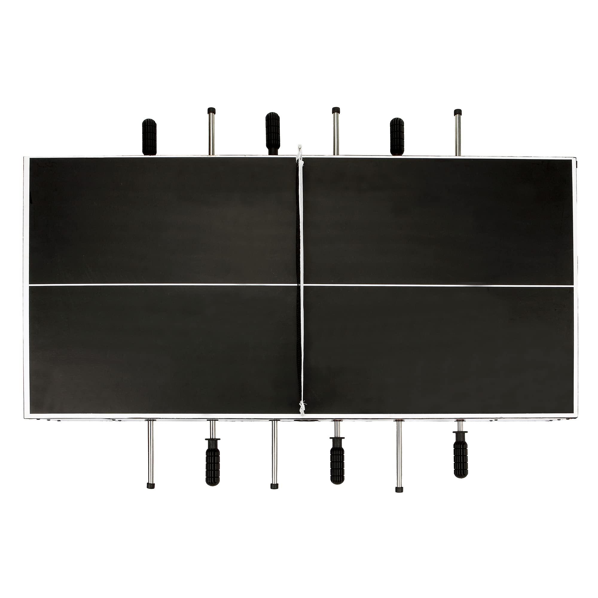 Hathaway Hathaway Revolver 4 in 1 Multi Game Tabletop - 40-in Tabletop Games Set with Ping Pong, Glide Hockey, Finger Football, and Foosball Table for Kids and Adults - Multi Game Table with Full Accessories