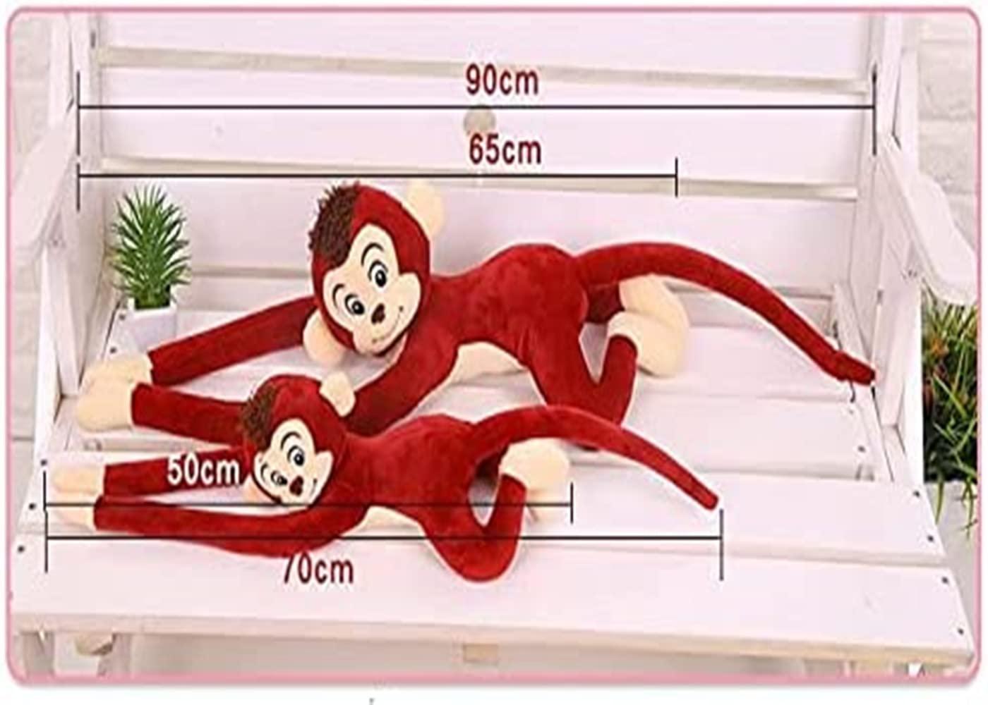TONGMAN TONGMAN Monkey Plush Stuffed Animal,Hanging Stuffed Animal Monkey Long arm Monkey Doll Plush Toy Curtain Monkey, 27.5 Inches (Brown)