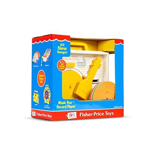 Basic Fun Fisher Price Classics - Record Player - Retro, Tactile Interactive Retro Toy for Kids, Girls, Boys, Toddlers, Baby, Preeschooler, Unisex 18 Months +