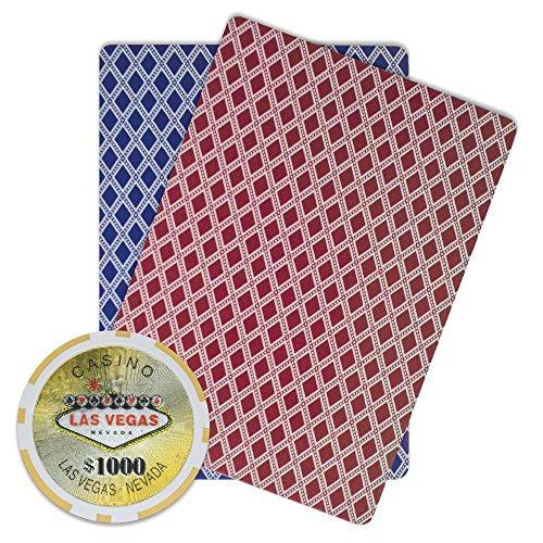 Brybelly Brybelly Las Vegas Casino Poker Chip Heavyweight 14-Gram Clay Composite – Pack of 50 ($1000 Yellow)