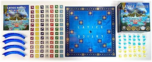 Latice Latice Hawaii Strategy Board Game - The Multi-Award-Winning Smart New Family Board Game For 2 Players, Intelligent Fun for Creative People.