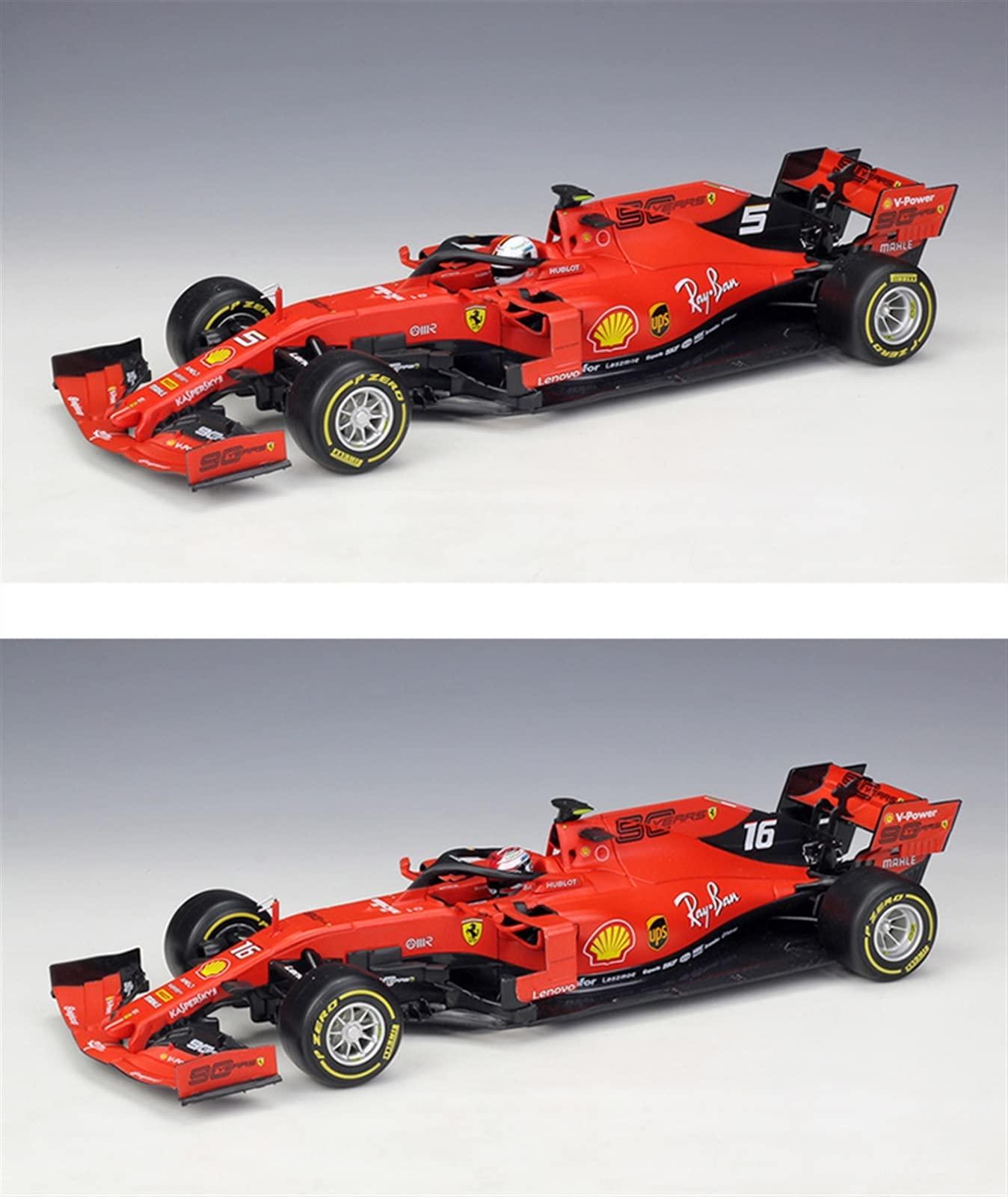 SWITC SWITC Treasureable Alloy Vehicle Model for 2019 Metal Ferrari F1 Car Formula One SF71H/90 Alloy Toy Car 1 18 Festive Deluxe Gift (Color : G)