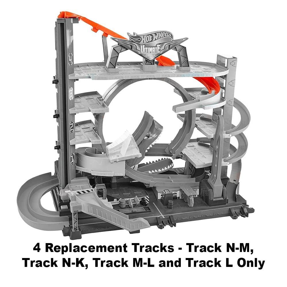 Hot Wheels Hot Wheels Replacement Parts Ultimate Garage Vehicle Playset - FTB69 ~ Replacement Track Bag ~ Includes Track N-M, Track N-K, Track M-L and Track L