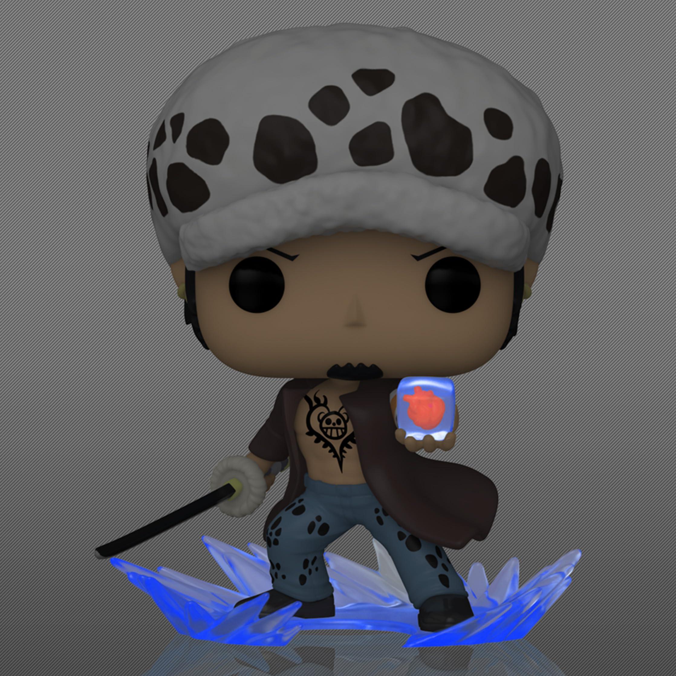 Funko Funko Pop One Piece Trafalgar D. Water Law w/ Heart Chase Figure (AAA Anime Exclusive)