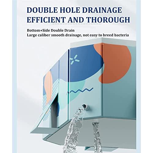 SINBAISHUNYYT Rectangular Above Ground Pool, Hard Side Above Ground Pool, Foldable Swimming Pool for Kids & Dog Pools for Large Dogs, Dog Swimming Pool(Size:6.8 * 4.5 * 1.8FT)