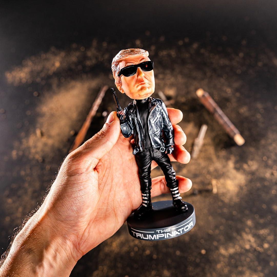 Proud Patriots Donald Trump Collectibles - Proud Patriots The Trumpinator: Donald Trump 2024 Bobblehead for Trump Supporters and Patriotic Americans | The #1 Trump Gifts