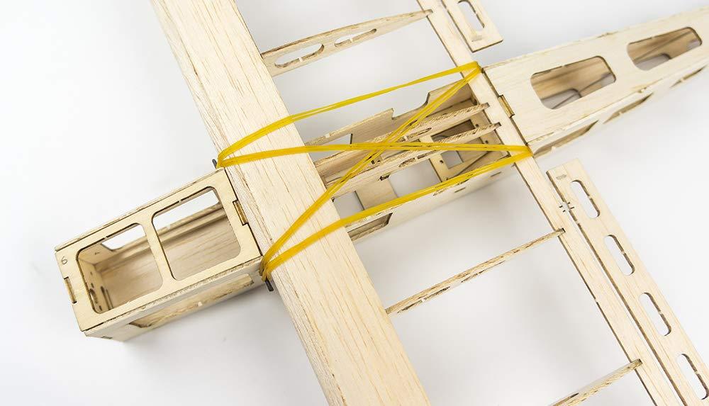 VilogaRC VilogaRC Balsa Wood Airplane R03 STICK-06 Model Aircraft, 580mm Wingspan Laser Cut Unassembled Flying Model Aircraft to Build, DIY RC Airplane Kit for Adults Beginners (KIT+Motor+ESC+Servos+Covering)