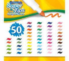 Crayola Crayola Super Tips Markers, Washable Markers, Gift, 50 Count-2 Pack