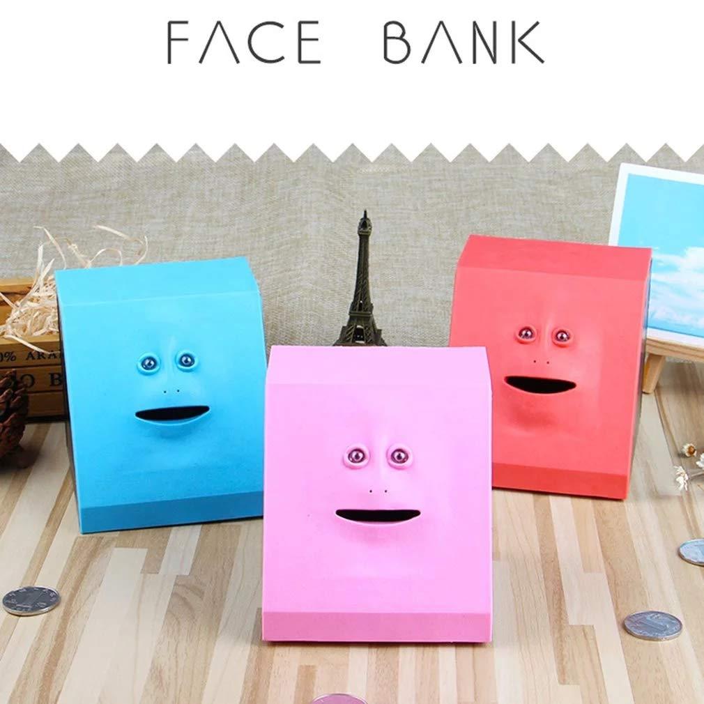 monkeyD Money Eating Box Cute face facebank Piggy Coins Bank Funny Money Coin Economy Bank Kids Toys Gift Home Decor