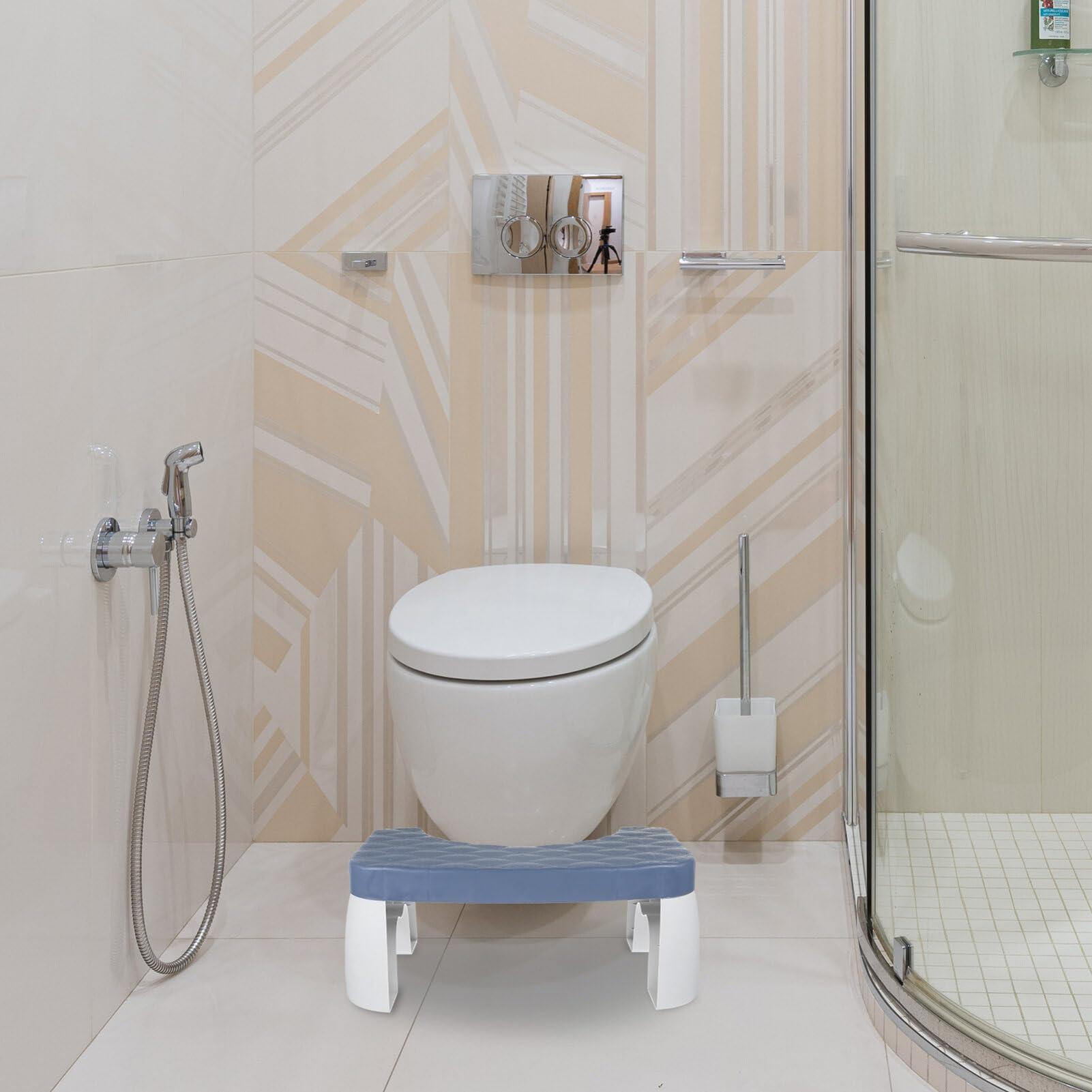 Luxshiny Luxshiny Toilet Stool Folding Toilet Stool Squatting Toilet Stool Potty Step Stool Splicable Poop Stool for Bathroom Kitchen Bedroom Home Dorm