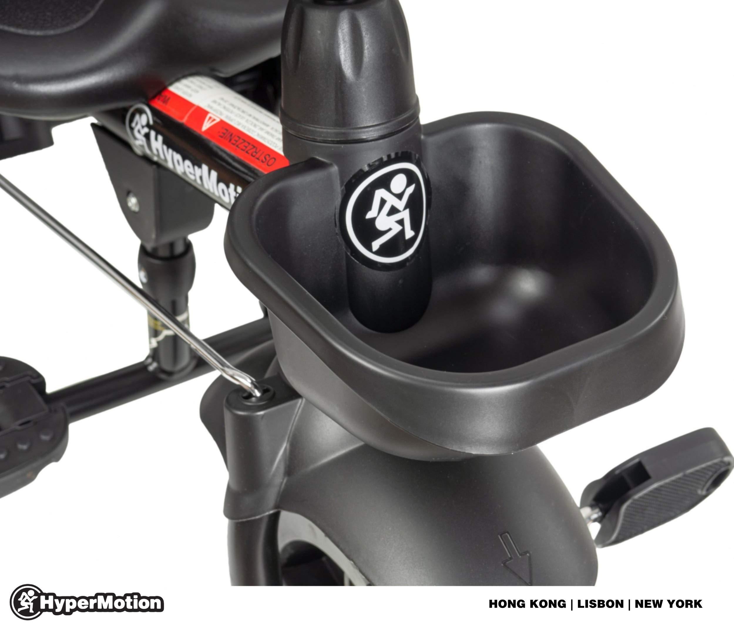 HyperMotion HyperMotion Kids Tricycle with Parent Push Handle, Lightweight Baby Balance Bike Tricycle for Children, Parent Steering Push Handle, Toddler Trike, Black