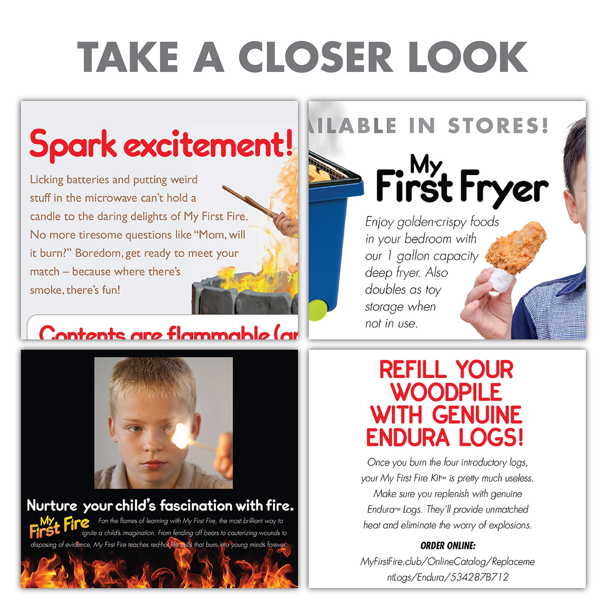 Prank Pack Prank-O My First Fire Prank Gift Box Empty Box for Wrapping Real Presents Hilarious Fake Packaging for Birthdays, Christmas, and Holidays Fun Gag Gift Box for Men, Women, and Kids