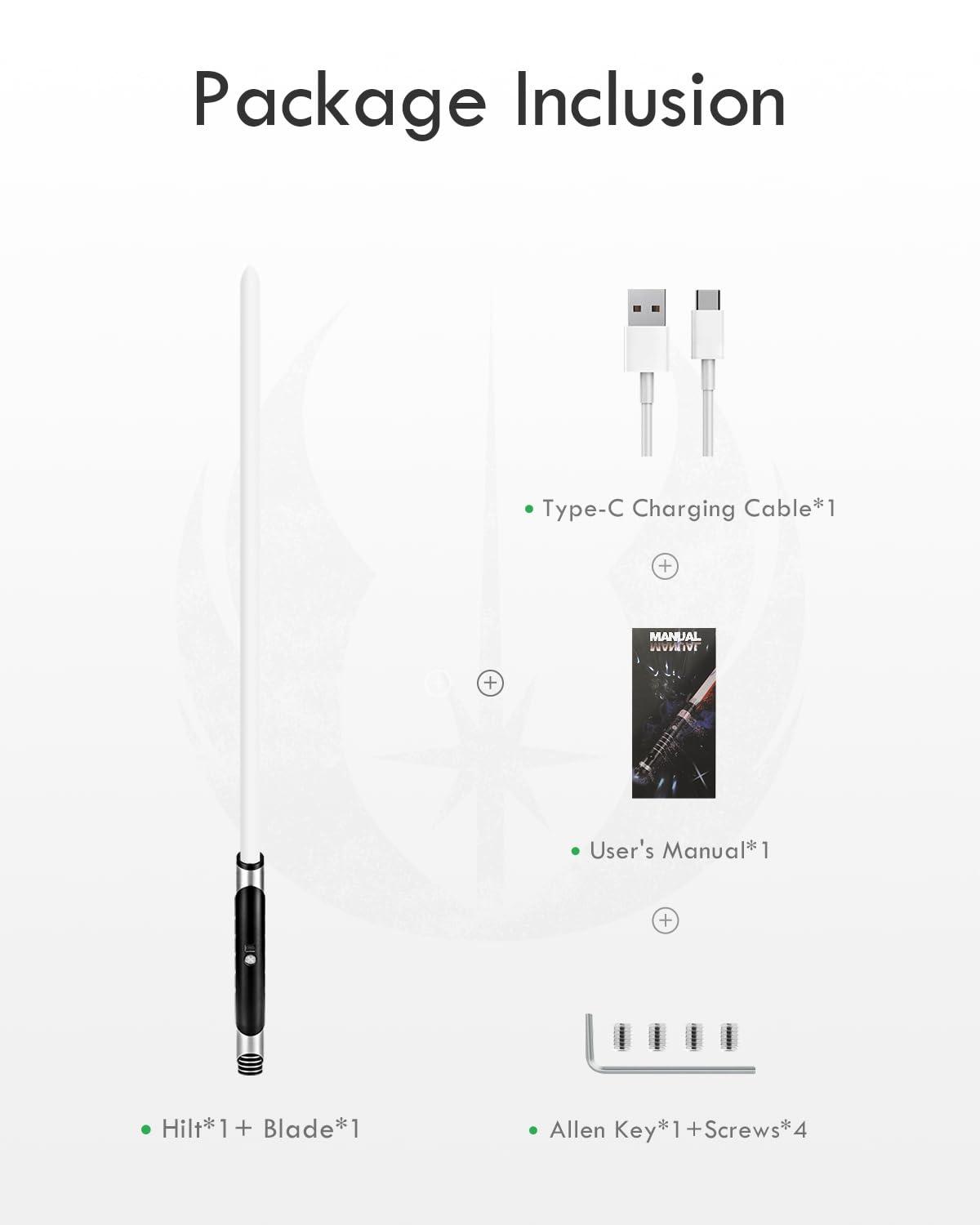 XenoSaber XenoSaber Upgraded Xenopixel 3.0 Motion Control Light Saber, Smooth Swing Combat Dueling Saber for Adults with APP, 34 Sound Fonts Infinite Color Change, 16GB SD Card, 8 Light Effect 12 Ignition