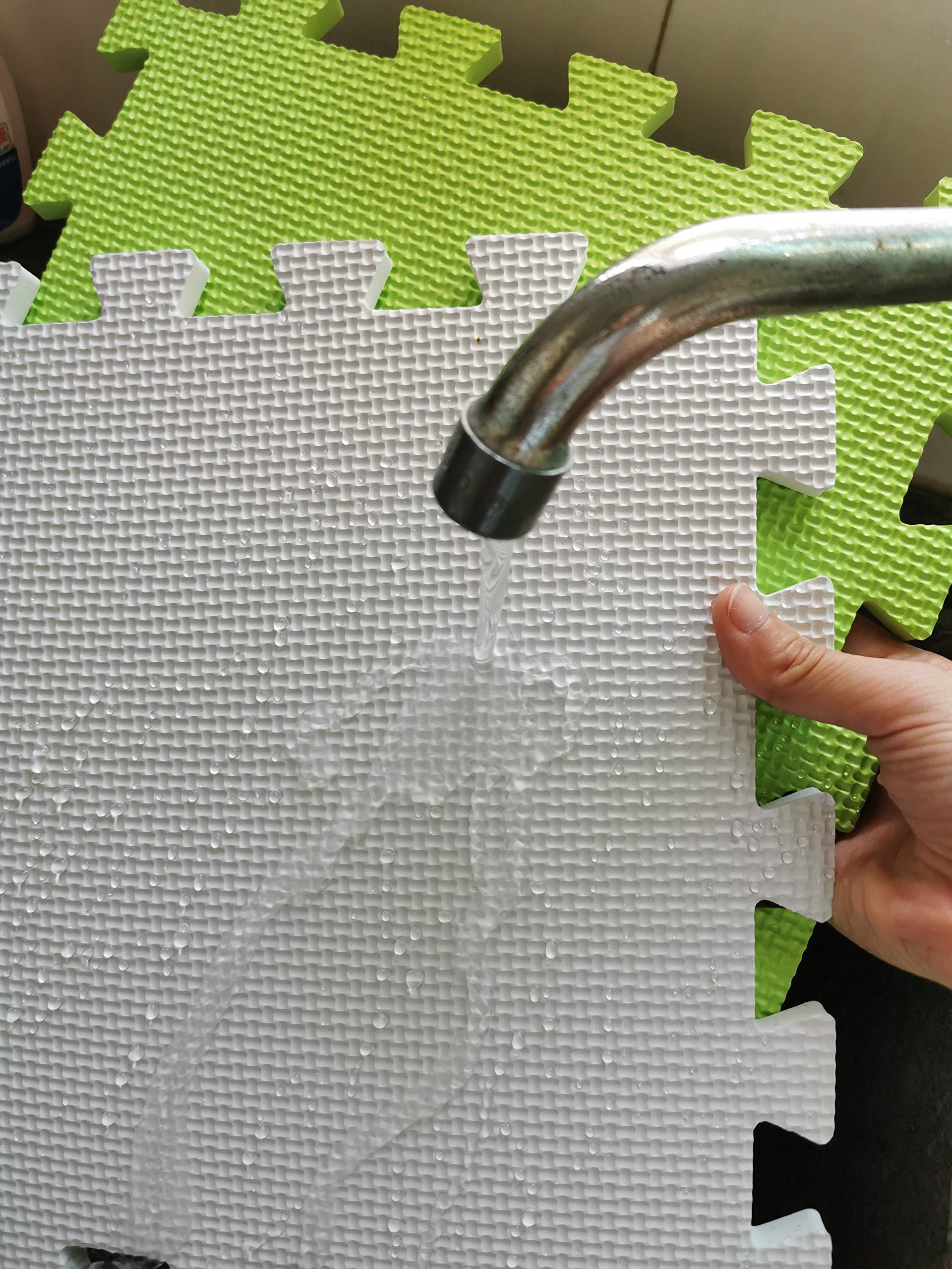 YIMINYUER YIMINYUER 20 Tiles (30cm30cm1cm Each Tile) Baby Soft Puzzle Play Mats, Kids Thick EVA Foam Floor, Toddlers & Children's Soft Interlocking Mat R07R08R12G301020