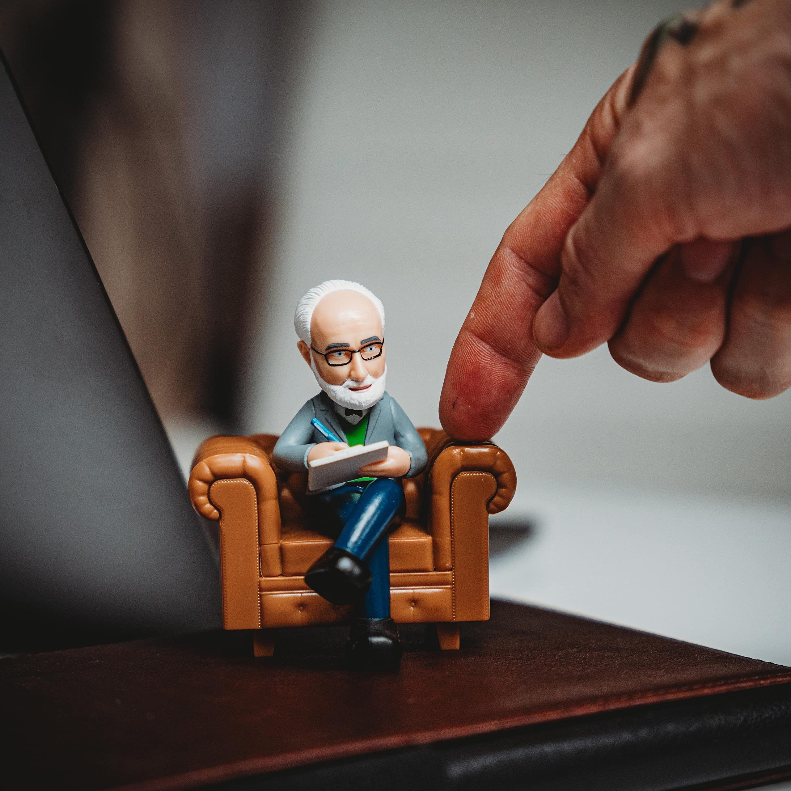 NPW NPW Desktop Therapist, Novelty Prank Gift for Kids & Adults, Funny Sound Machine with 16 Sound Phrases of Emotional Support, Batteries Included