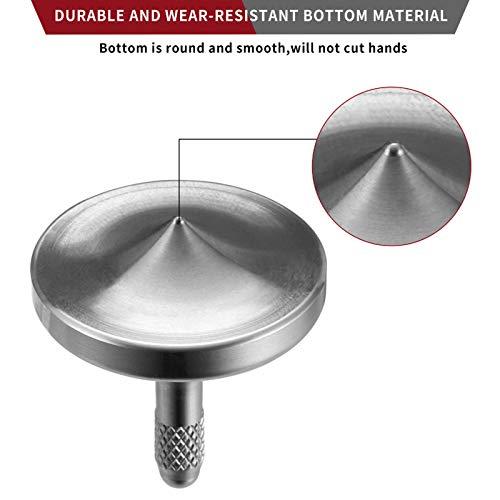 CHEETOP CHEETOP Precision Metal Spinning Top, Well Made Stainless Steel Spin Long Lasting Exceed 6 Mins Desktop Gyro EDC Toy, Perfect Balance Easy to Use Kill Time Efficiently (Pro-Silver)